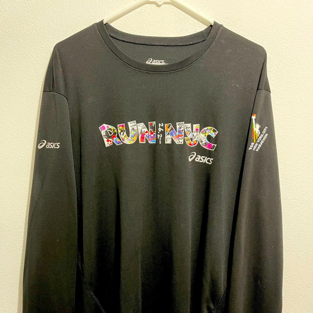 Asics, long sleeve tshirts.